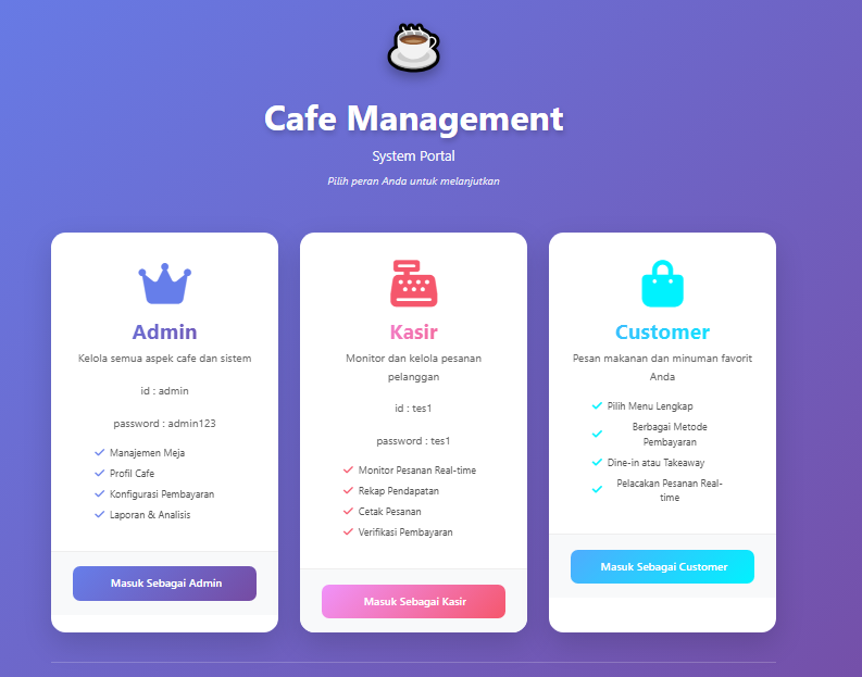 Cafe Management